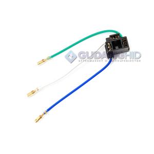 Soket Adaptor Lampu H4 Female Socket 3 Kaki Plus Kabel 12cm