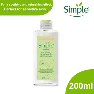 Simple Soothing Facial Toner 200ml Vitamin B5 Hydrating For Sensitive Skin