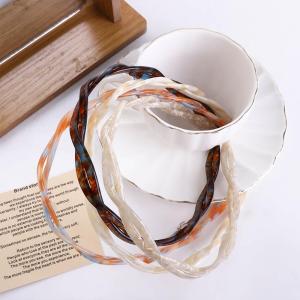Gilrl Headband Women Hairpin Acetic Acid Hair Clip Korean Style Headwear Twist Hair Band Female Hair Accessories Cross Headband