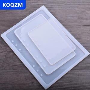 [COD] KOQZM A7 A6 A5 Máy Tính Xách Tay Hình Dạng Silicone Khuôn Nhựa Tự Làm Cuốn Sách Khuôn Pha Lê Epoxy Khuôn