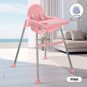 Foldable High Chair For Baby Adjustable Height High Chair  Baby High Chair Detachable plate