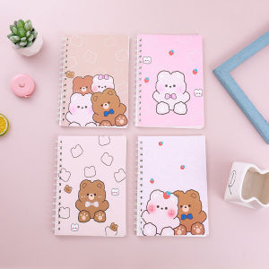 【1-3 Days Delivery】A5 Coil Notebook 60 Sheets Cartoon Student Ins Style Spiral Notebook Junior High School Student Notebook