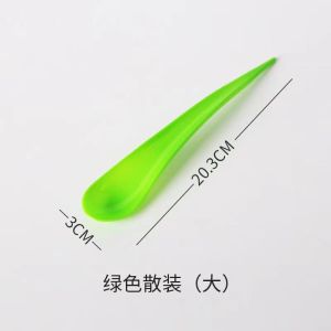 [Same Day Ship] 100Pcs/Pack Disposable Plastic Dessert Spoon Plastic Yogurt Spoon Ice cream Spoon Teardrop Shape Spoon For ice cream Milkshake Cake HaloHalo