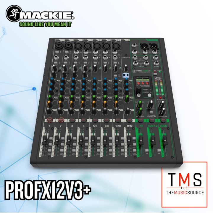 DJ機材 MACKIE ProFX10v3 ProFX10v3+ 10-Channel Analog Mixer With Enhanced FX, USB Recording