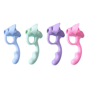 Ergonomic Writing Aid Pen Grips Five Finger Silicone Pen Grip Pencil Holder Gripper For Kids Toddler Student Handwriting