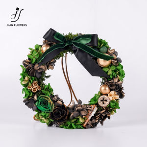 【Local Seller】Luxury Christmas Wreath Christmas Decor & Door Preserved Flower Wreath Holiday Vibes Gift