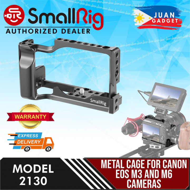 Gabbia In Alluminio CNC Per Canon EOS M – Cage Rigida Con Punti Di Montaggio 1/4'', Slitta NATO Superiore, Copribatteria Accessibile