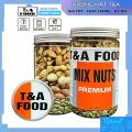 (Granola) Hạt Dinh Dưỡng - Mix Nuts Nhân 500Gr cao cấp 5 loại 1 hạt óc chó hạt điều hạt bí xanh hạnh nhân ruột macca  chế độ ăn thô - CHỢ HẠT T&A. 