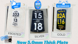 Custom House Address House Number Plate -COD- (Now 5.0mm Thick Acrylic Plate)