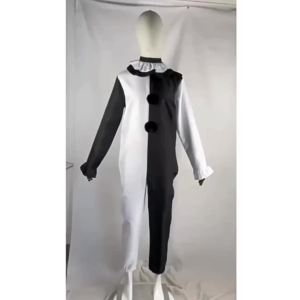Terrifier Cosplay Costume 1 Set Female Or Male Horror Carnival Party Skin-Tight Killer Clowns Jumpsuit for Halloween Costume
