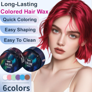 Long Lasting Colored Hair Wax Disposable Hair Dye Mud Styling Clay For Men And Women