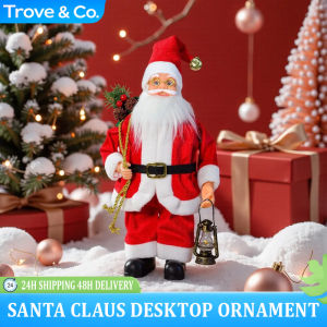 Climbing Santa Claus Toys Music Electric Figure Xmas Trees Hanging Decor Christmas Gifts
