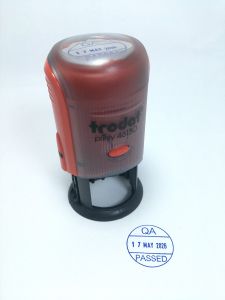 ตรายางหมึกในตัว ตรายาง trodat รุ่น 46130 ตรายางปั๊มข้อความ+วันที่ ยางพาราแท้ (ทักแชทก่่อนสั่งซื้อ)