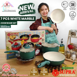 panci set / wajan set / 7pcs cookware SUPRA Merah new Handle