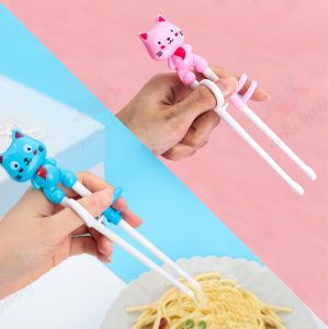 Baby Learning Training Chopsticks Cartoon Animal Beginner Chopstick Tableware Kids Eating Training Helper