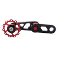 【New Arrival】 Bicycle Single Speed Chain Guide Aluminum Alloy Bike Pulley Jockey Wheel Derailleur Chain Checker for Folding Bicycle. 