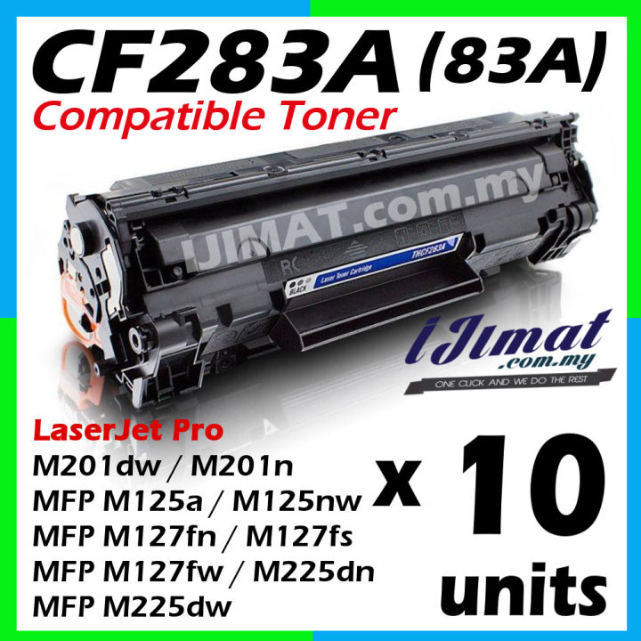 thumbnail interactive-video image 1 of 10-Pack 83A CF283A Compatible Toner Cartridges For HP LaserJet Printers 1 of 4