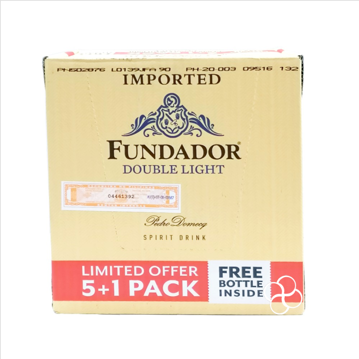 Fundador Double Light 700mL 5+1 Bundle Pack Lazada PH