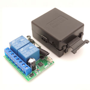 WenQia Bộ Thu Rơ Le DC 12V 10A 2CH Công Tắc Điều Khiển Từ Xa Không Dây RF Bộ Mở Bộ Điều Khiển Nhà Để Xe/Cửa/Động Cơ Thông Dụng 433MHz