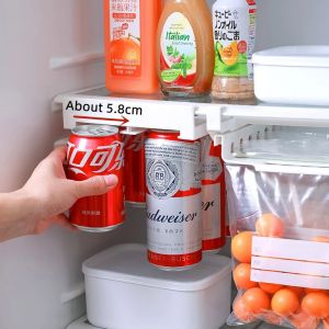 Can Dispenser Beer Soda Storage Rack Refrigerator Slide Under Shelf For Soda Can Beverage Organizer Container Fridge Storage