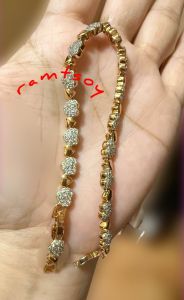 10k SD two tone bracelet (electroplated)