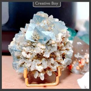 [Creative] 1PC kim loại cánh tay hiển thị đứng giá vẽ cho đá quý khoáng sản trang trí nội thất khoáng sản hóa thạch đá geode hiển thị đứng chủ