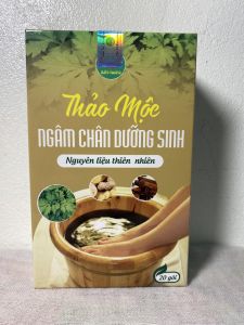 Thảo mộc ngâm chân Bảo Khang (hộp 20 túi) dược liệu ngâm chân muối ngâm chân mát xa chân khử mùi hôi chân