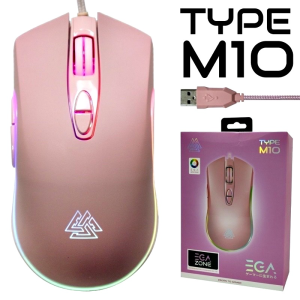 เมาส์เกมมิ่ง EGA Type M10 RGB Spectrum Lightning Gaming Mouse ปรับ DPI สูงสุด 6400 ปรับมาโครได้ ของแท้