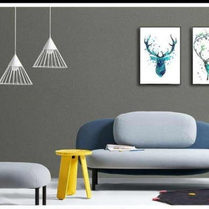 Wallpaper Sticker Tembok Dinding +/-9m +/-4.5m 1m Motif AbuPolos Dekorasi Kamar Ruang Tamu Sudah Ada Lem