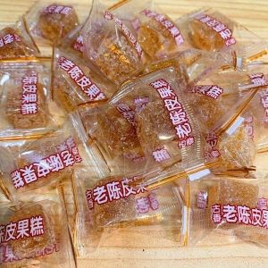 [Anmi Food] Traditional Aged Tangerine Peel Fruit Cake  106-108 个  500g Traditional Orange Peel Cake  Gummy candies snacks and pastries  106-108 pieces