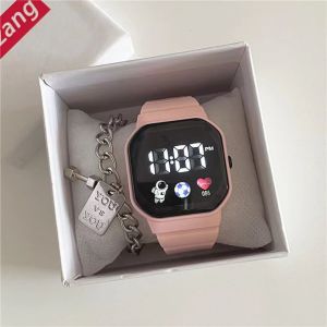EASYEAH Fashion LED Digital Watches Spaceman Waterproof Electronic Wristwatch Outdoor Silicone Strap Kids Sport Watch Men Women Student