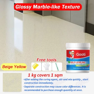 2KG Epoxy Colored Sand Self Leveling Floor Paint Non-Slip Wear Resistant Imitation Marble Paint