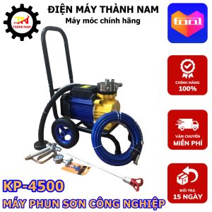 Máy Phun Sơn Công Nghiệp KP-4500 - Công Suất 4500W - Máy Phun Sơn Chuyên Dụng Có Thể Phun Được Hầu Hết Các Loại Sơn