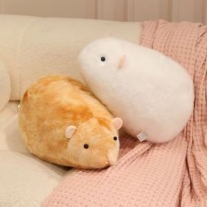 NOBLELUX Plush Hamster Plush Toy Soft Stuffed Pillow Shape Stuffed Pillow Toy Funny Adorable Soft Animal Figure for Kids Gifts
