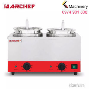 Bếp cách thủy hâm nóng thức ăn Bain Marie BMH-2 khay tròn 2.75L x 2 công suất 150W x 2