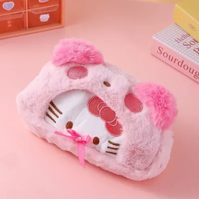 Sanrio Tempat Pensil Kartun dengan Kapasitas Besar dan Bahan Mewah yang Lembut tas alat tulis