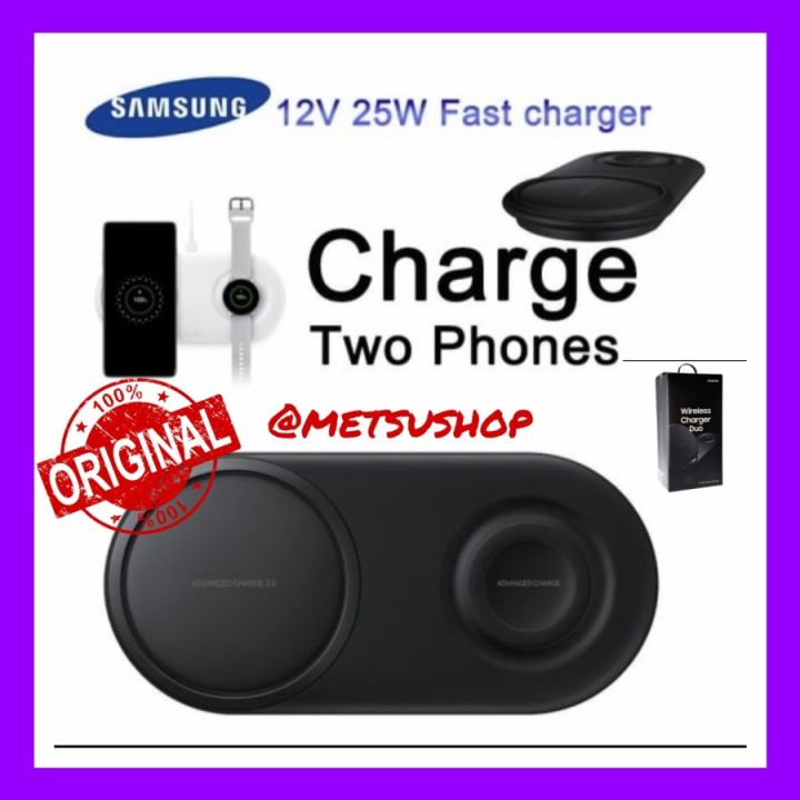 ORIGINAL 100% SAMSUNG WIRELESS CHARGER DUO FAST CHARGING CAS HP