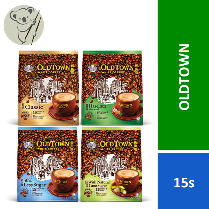 [NEW PACKAGING] 15s OLDTOWN White Coffee 3 in 1 Classic / Hazelnut