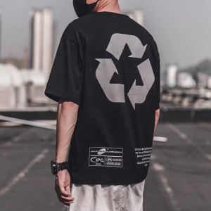 Fashion Tide card Hip Hop Loose t Shirt Men women cotton T-Shirt Street Student Couples dress Short sleeve Large size (Size S-8XL)