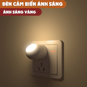 Đèn cảm biến ánh sáng LOMO tự động tắt mở để phòng ngủ cầu thang xoay 360 thiết kế sang trọng tiện lợi