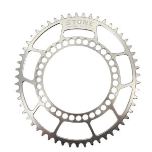 Stone Round Chainring 130 BCD for Shimano 5700 6700 38T 40 42t 44T 46 48 50 52 55 58T 60T Road Bike Circle Sliver ChainWheel 130bcd for Sram Red Rotor QUARQ