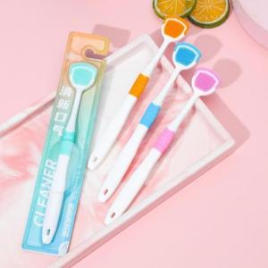 Dụng Cụ Cạo Lưỡi COBQB – Combo 3 Cây – Bàn Chải Cạo Lưỡi Silicone Mềm Làm Sạch Khử Mùi Hôi Miệng