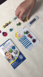 Cute Cartoon Stick-On Fever Indicator Stickers Accurate Forehead Fever Patch Continuously Fever Temperature Monitoring