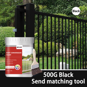 🔥100% rust removal🔥 Anti Rust Paint for metal Rust remover 500G For steel tiles windows iron doors etc rusty metal steel protection Car Rust Remover Stainless steel paint metallic rust converter car motorcycle metallic rust antirust primer