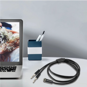2 Male to Female Extension Cable 3.5mm Splitter Expand Your Systemwith Two Speakers