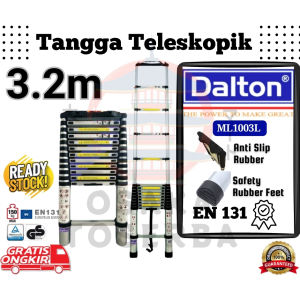 Tangga single teleskopik 3.2 meter DALTON Single Telescopic ladder 32 meter DALTON ML 1003L