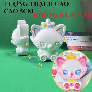 Tô tượng thạch cao gấu Bearbrick siêu nhân 2D size 7cm (không kèm màu và cọ)
