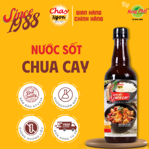 Nước Sốt Chua Cay Chay Ngon Dùng Cho Các Món Lẩu Xào Nấu Tiện Lợi Nhanh Chóng 500ml - Thương Hiệu Hùng Phát