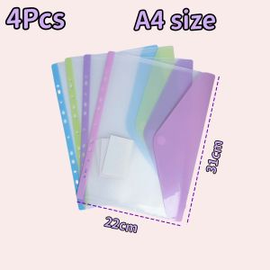5 Ring A4/Long Binder Folder Loose Leaf Folder Flexible Round Binder Document Organizer Waterproof 27x37x3.5CM