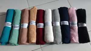 Pashmina Plisket Ceruty Full Pleated Shawl Pashmina Ceruty Baby Doll